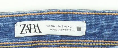 Womens UK Size 6 Zara Slim Fit Skinny Blue Jeans