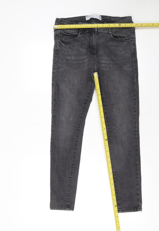 Womens UK Size 10 NEXT Slim Fit Skinny Grey Jeans
