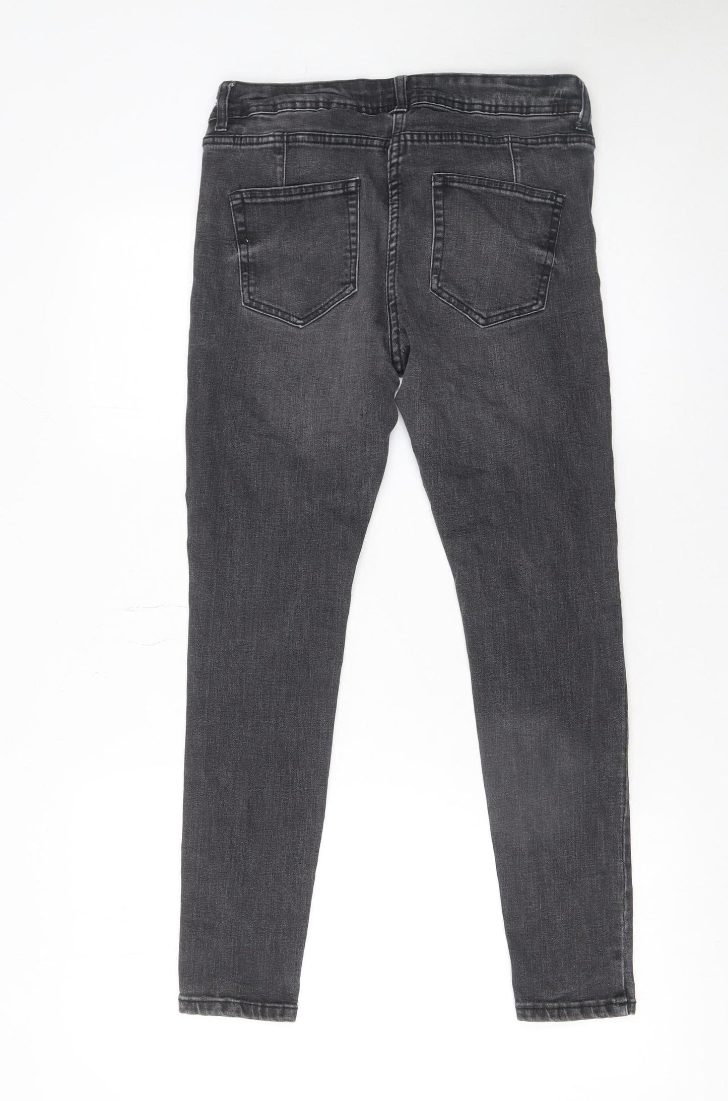 Womens UK Size 10 NEXT Slim Fit Skinny Grey Jeans