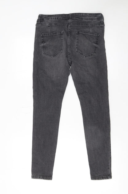 Womens UK Size 10 NEXT Slim Fit Skinny Grey Jeans