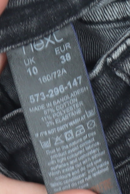 Womens UK Size 10 NEXT Slim Fit Skinny Grey Jeans