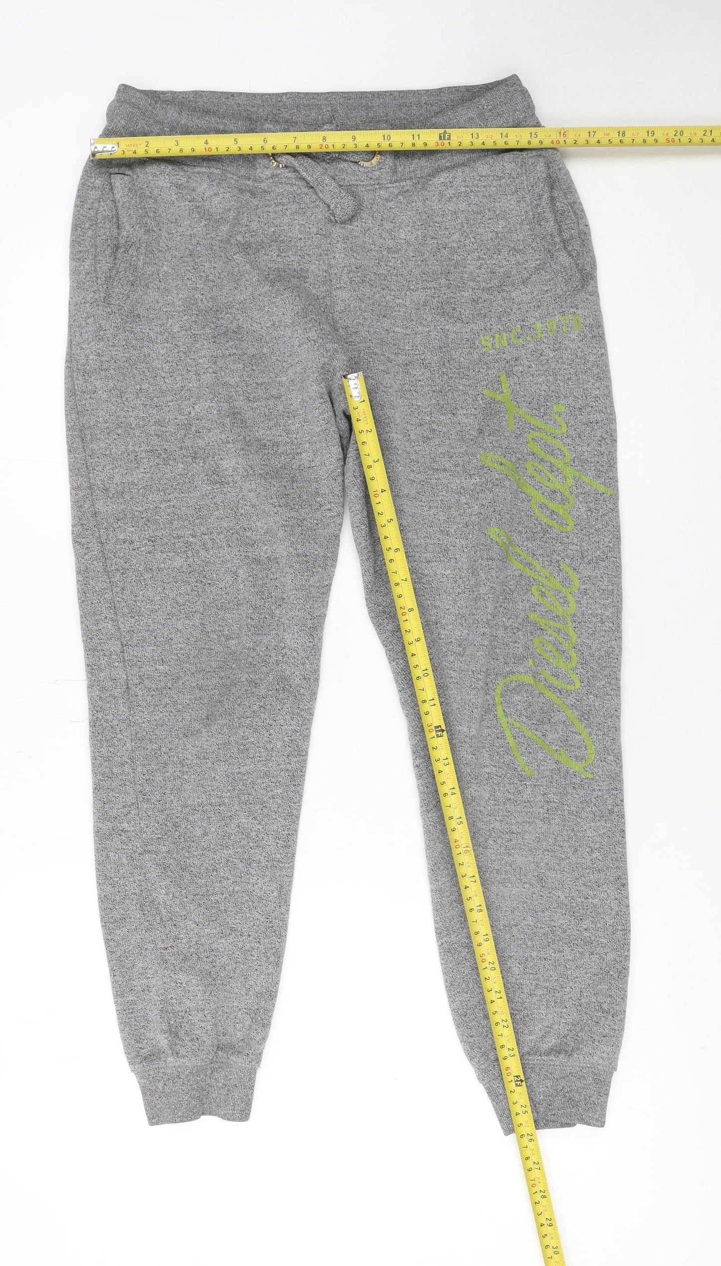 Mens UK Size M Diesel Regular Fit Jogger Grey Trousers
