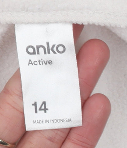 Womens UK Size 14 Anko Beige Pullover Sweatshirt