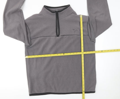 Mens UK Size L Kangaroo Poo Grey Pullover Sweatshirt