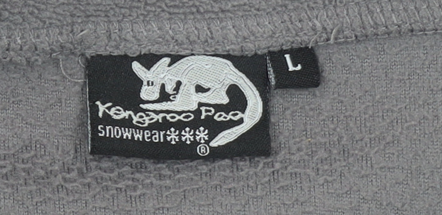 Mens UK Size L Kangaroo Poo Grey Pullover Sweatshirt