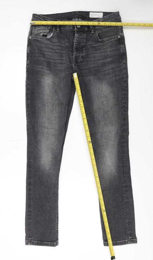 Denim Co. Men's Grey Skinny Stretch Jeans W38 L32