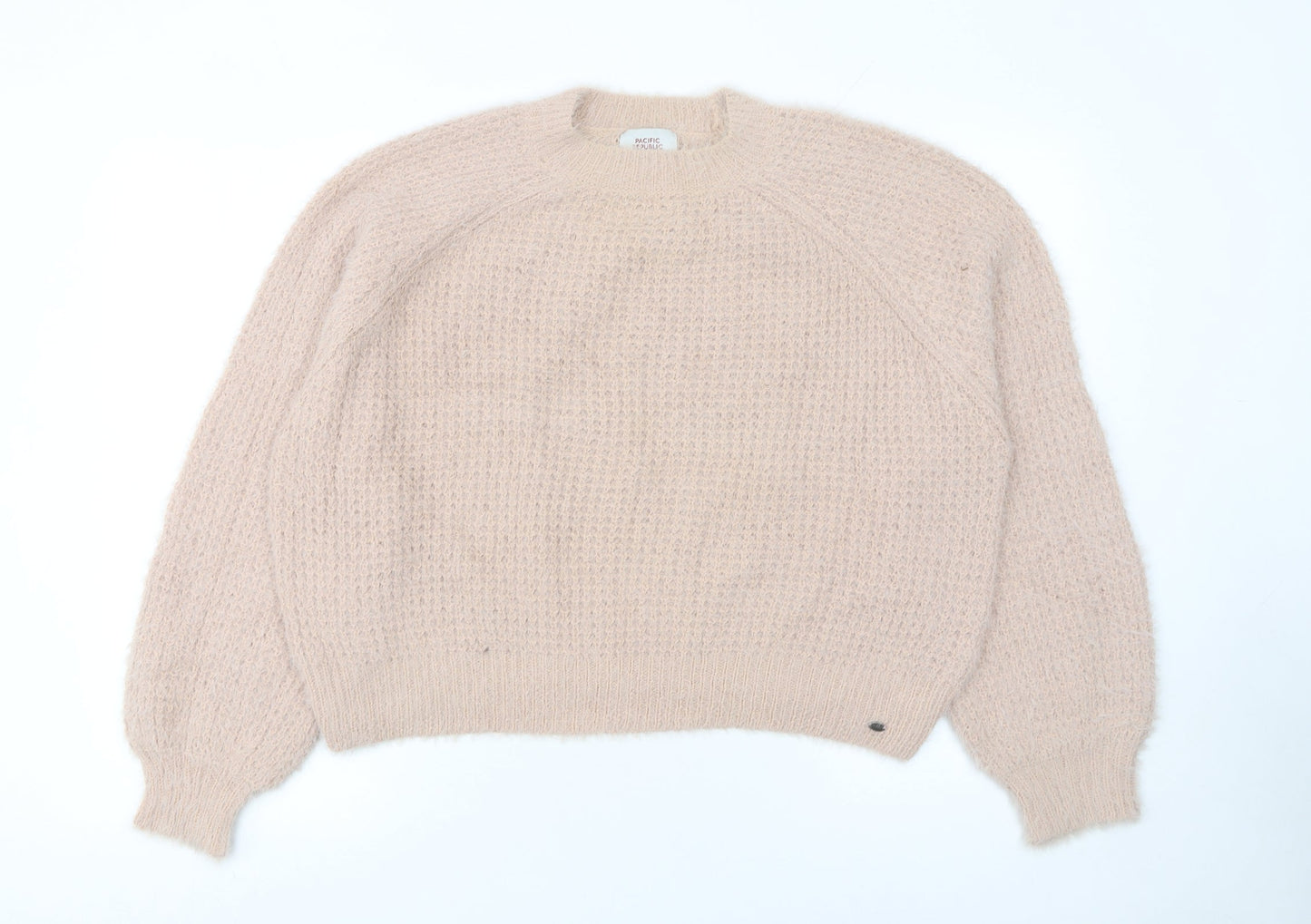 Womens UK Size 8 Pull & Bear Beige Pullover Jumper