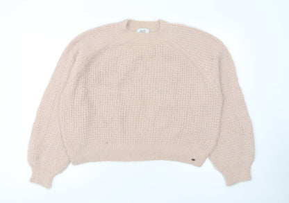 Womens UK Size 8 Pull & Bear Beige Pullover Jumper