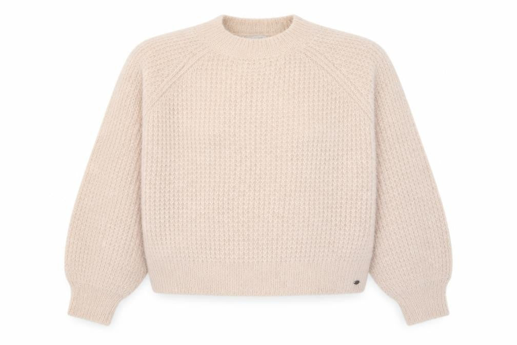 Womens UK Size 8 Pull & Bear Beige Pullover Jumper