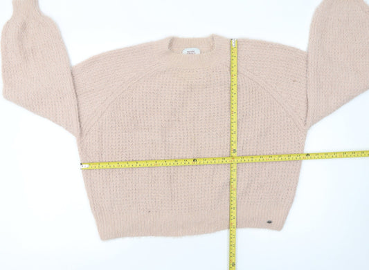 Womens UK Size 8 Pull & Bear Beige Pullover Jumper