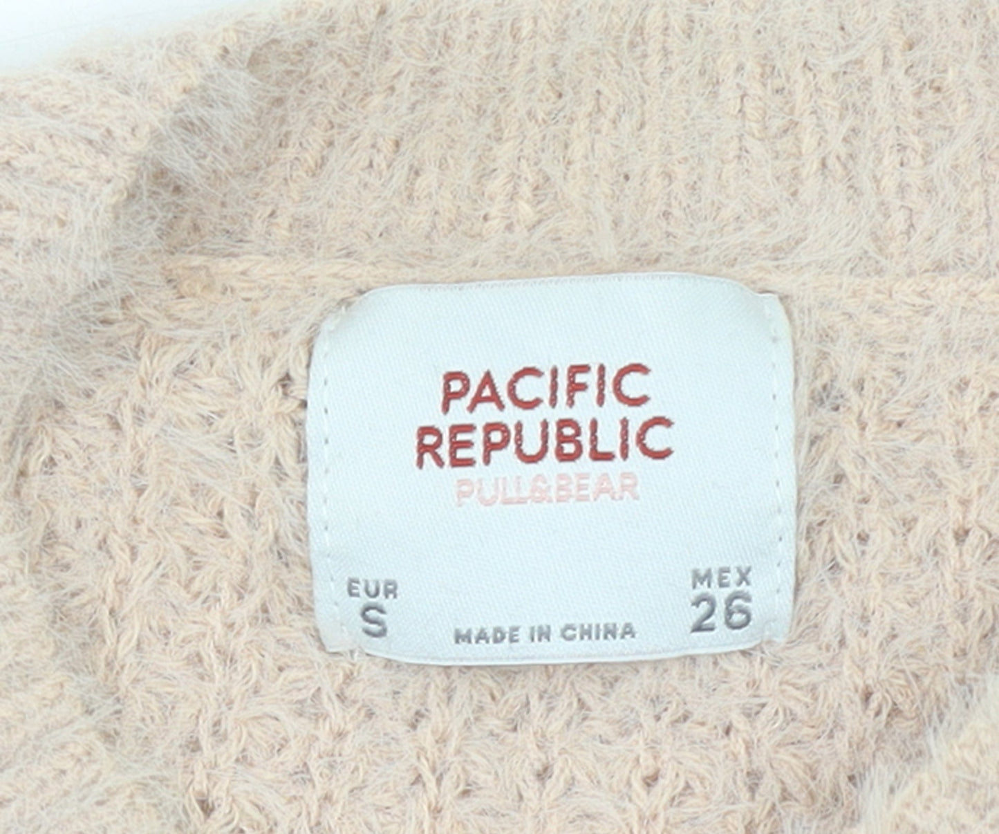 Womens UK Size 8 Pull & Bear Beige Pullover Jumper