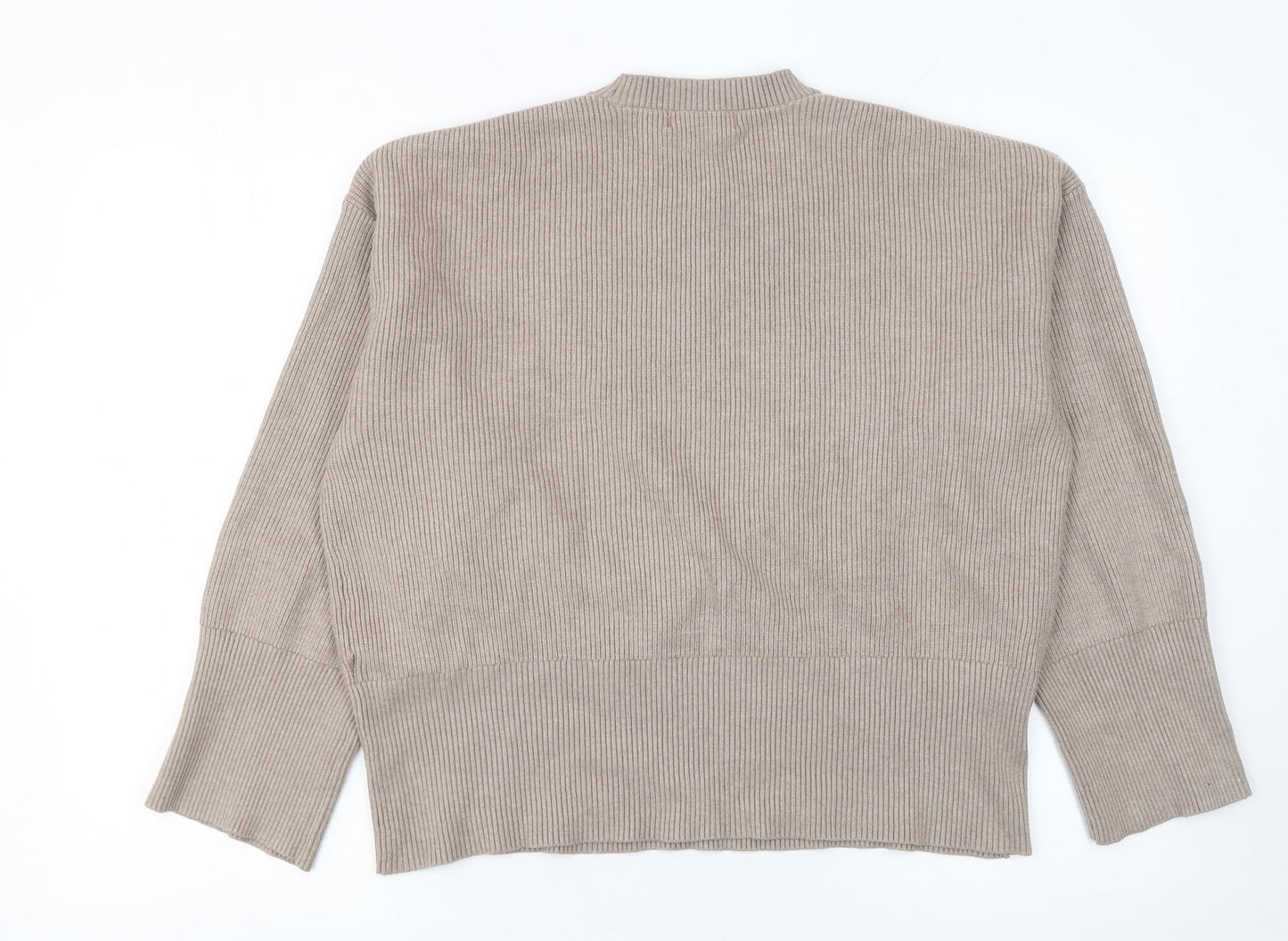 Womens UK Size L Marks and Spencer Beige Pullover Jumper