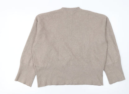Womens UK Size L Marks and Spencer Beige Pullover Jumper