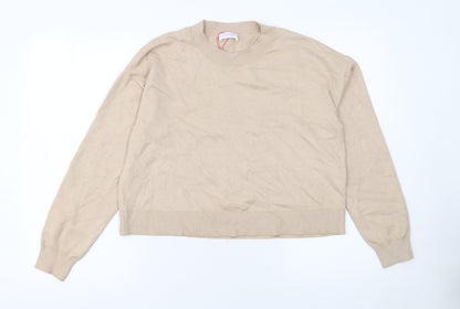 Womens UK Size L Savida Beige Pullover Jumper