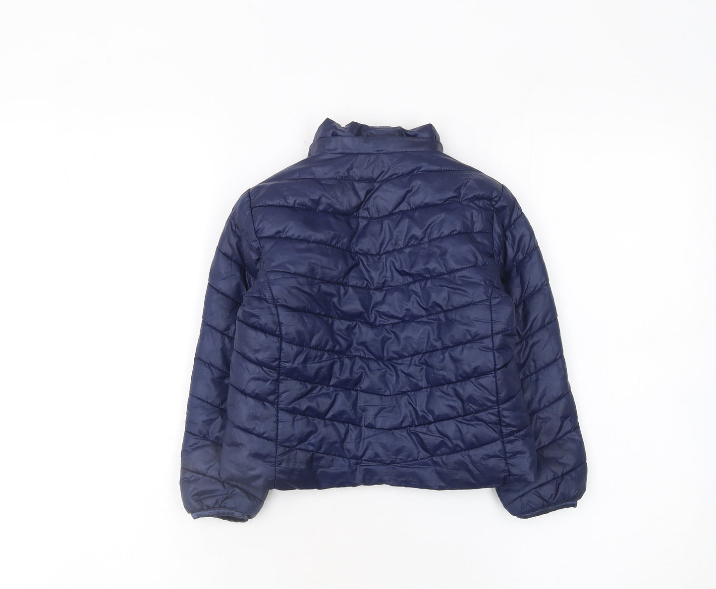 Girls UK Size 3-4 Years H&M Blue Puffer Jacket