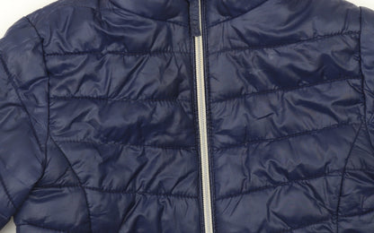 Girls UK Size 3-4 Years H&M Blue Puffer Jacket