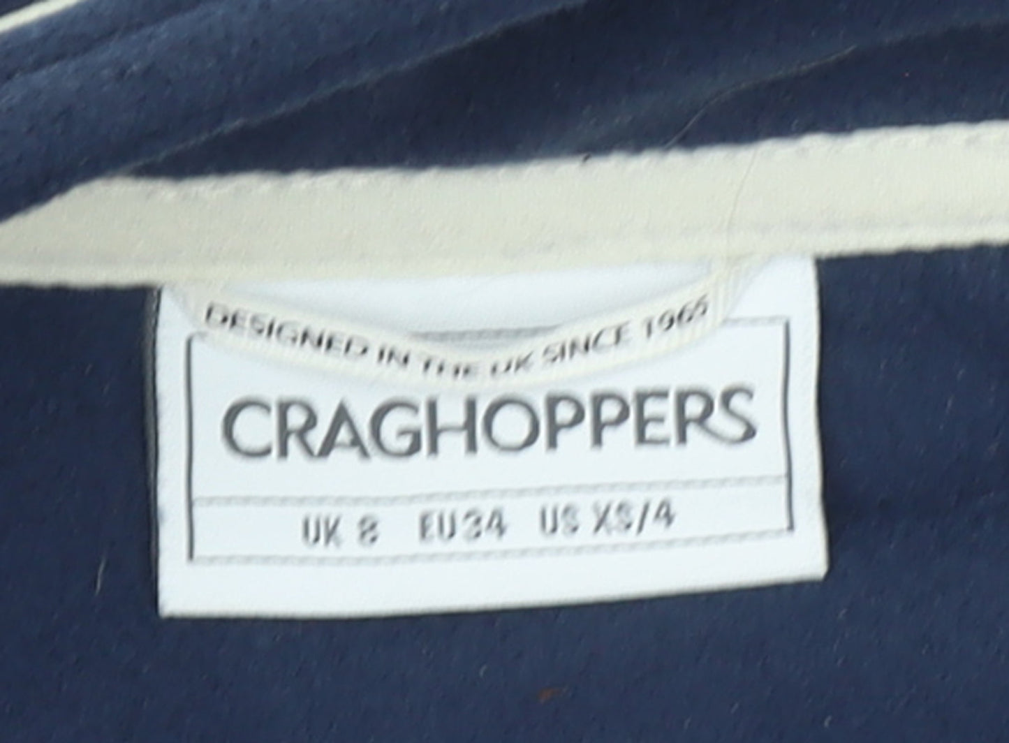 Womens UK Size 8 Craghoppers Blue Basic Jacket