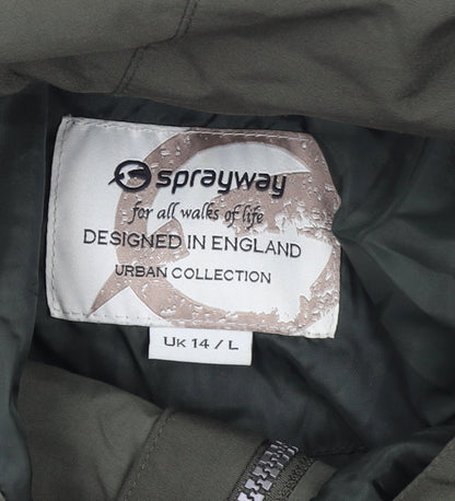 Womens UK Size 14 Sprayway Green Parka Coat