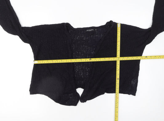 Womens UK Size S Brave Soul Black Cardigan Jumper
