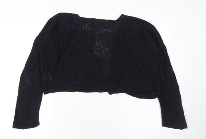 Womens UK Size S Brave Soul Black Cardigan Jumper