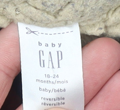Baby GAP Unisex Brown 18-24 Months Reversible Puffer Waistcoat Jacket