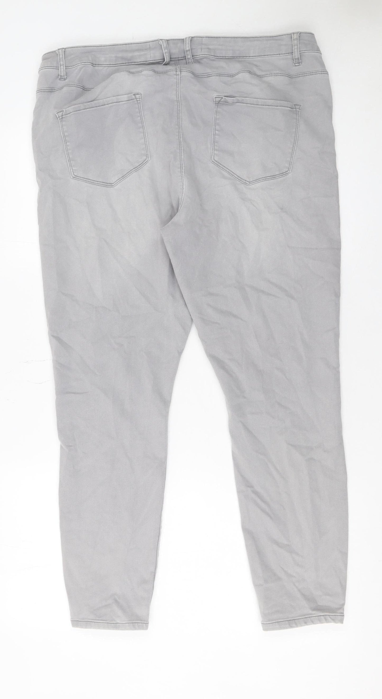 Womens UK Size 20 Denim Co. Regular Fit Skinny Grey Jeans