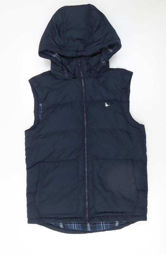 Mens UK Size XS Jack Wills Blue Puffer Jacket