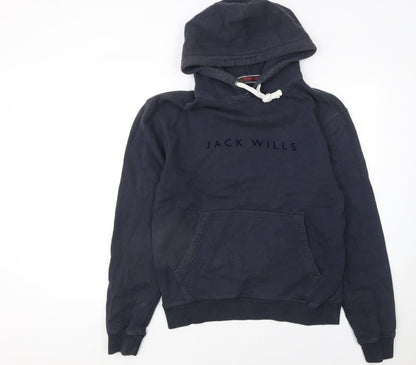 Mens UK Size S Jack Wills Blue Pullover Hoodie
