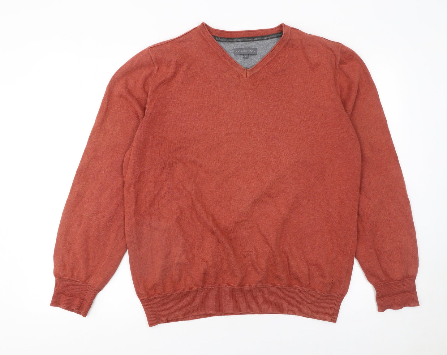 Mens UK Size L Rocha John Rocha Brown Pullover Jumper