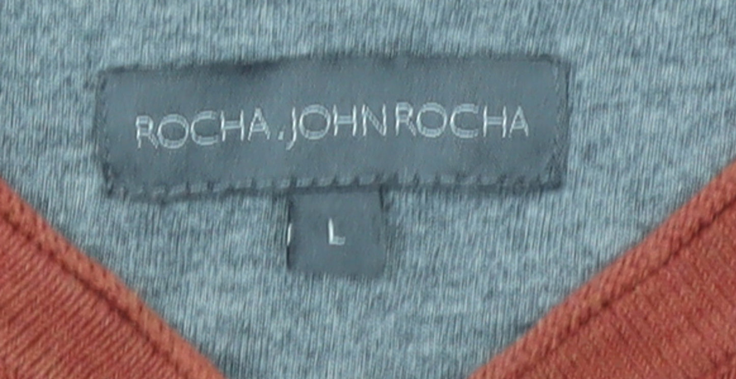 Mens UK Size L Rocha John Rocha Brown Pullover Jumper