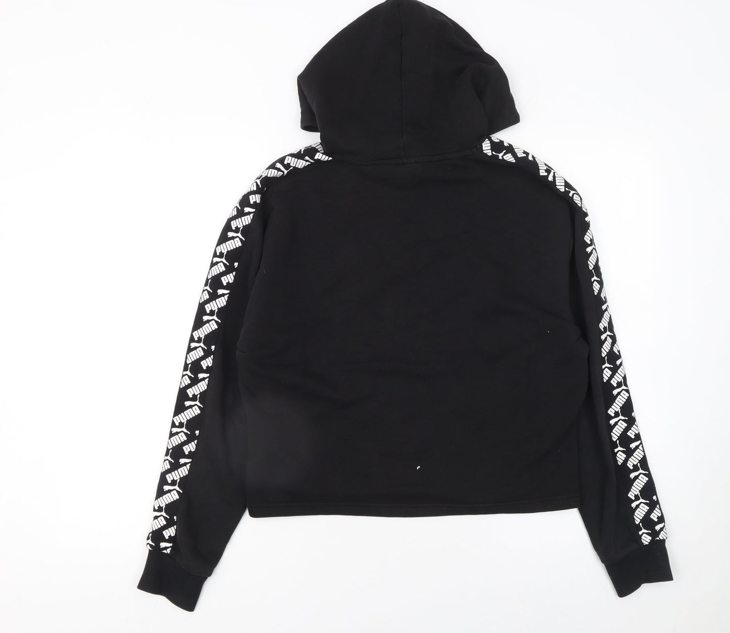 Womens UK Size S PUMA Black Pullover Hoodie