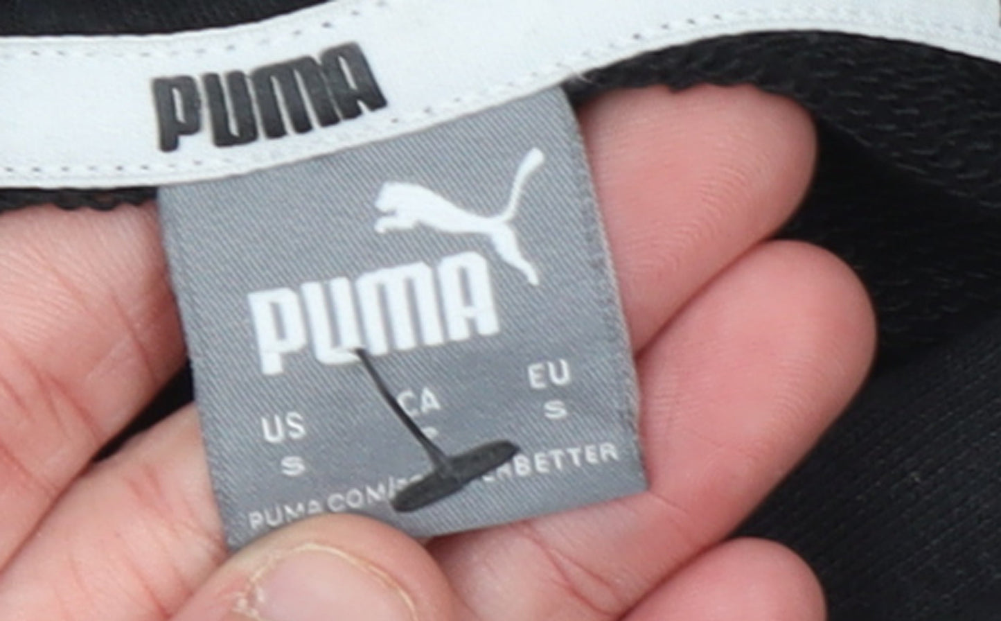 Womens UK Size S PUMA Black Pullover Hoodie