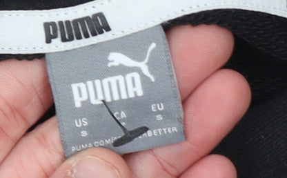 Womens UK Size S PUMA Black Pullover Hoodie