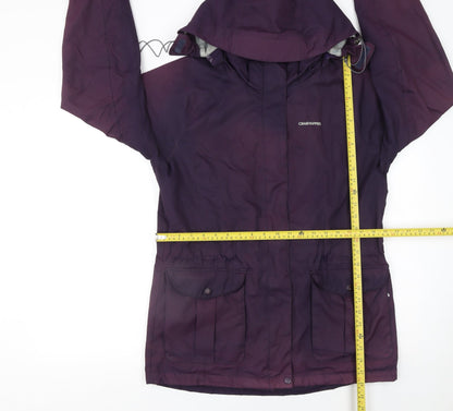 Womens UK Size 12 Craghoppers Purple Rain Coat