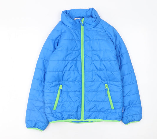 Boys UK Size 12 Years Playshoes Blue Puffer Jacket