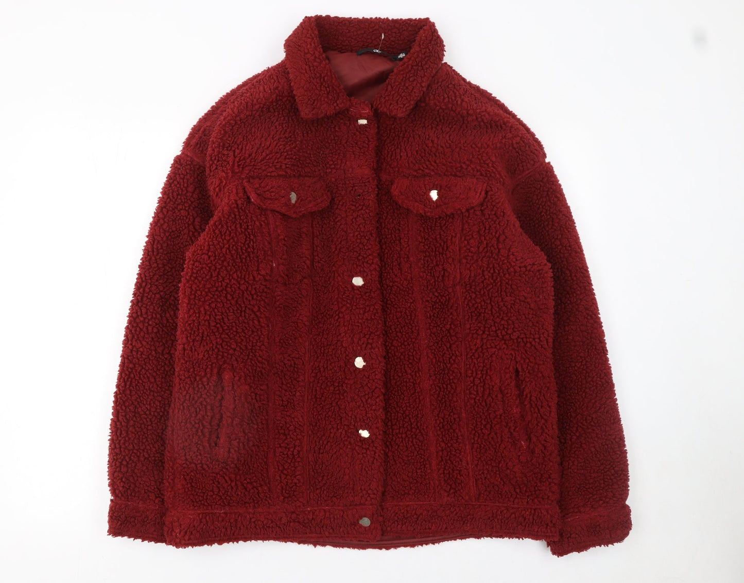 Womens UK Size 8 Missguided Red Basic Jacket