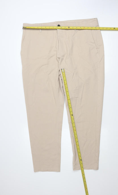 Mens UK Size M Zara Slim Fit Chino Beige Trousers