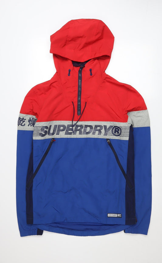 Mens UK Size XS Superdry Multicoloured Windbreaker Coat