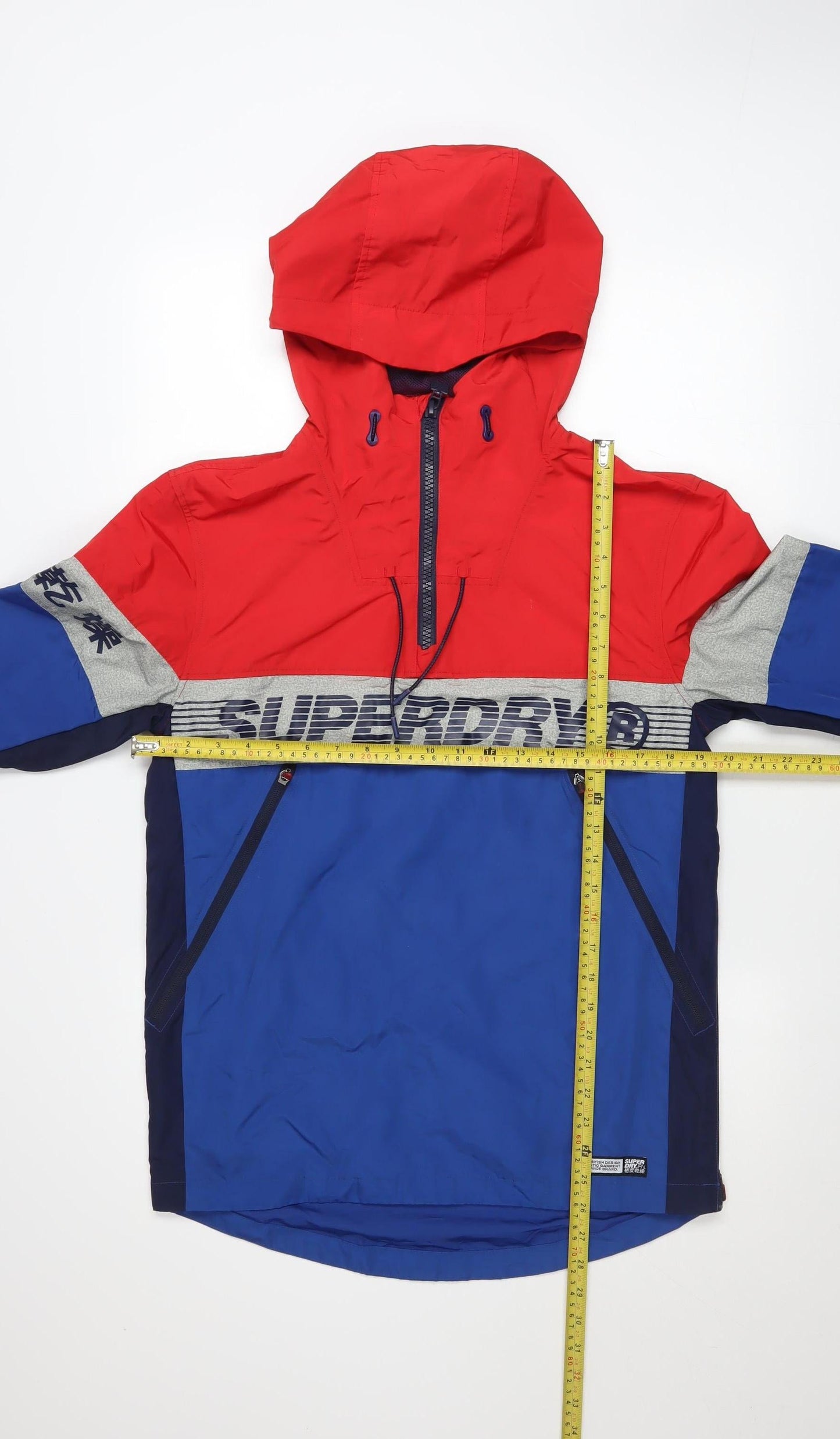 Mens UK Size XS Superdry Multicoloured Windbreaker Coat