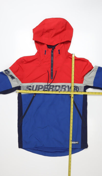 Mens UK Size XS Superdry Multicoloured Windbreaker Coat