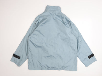 Womens UK Size 14/16 Anne de Lancay Blue Rain Coat