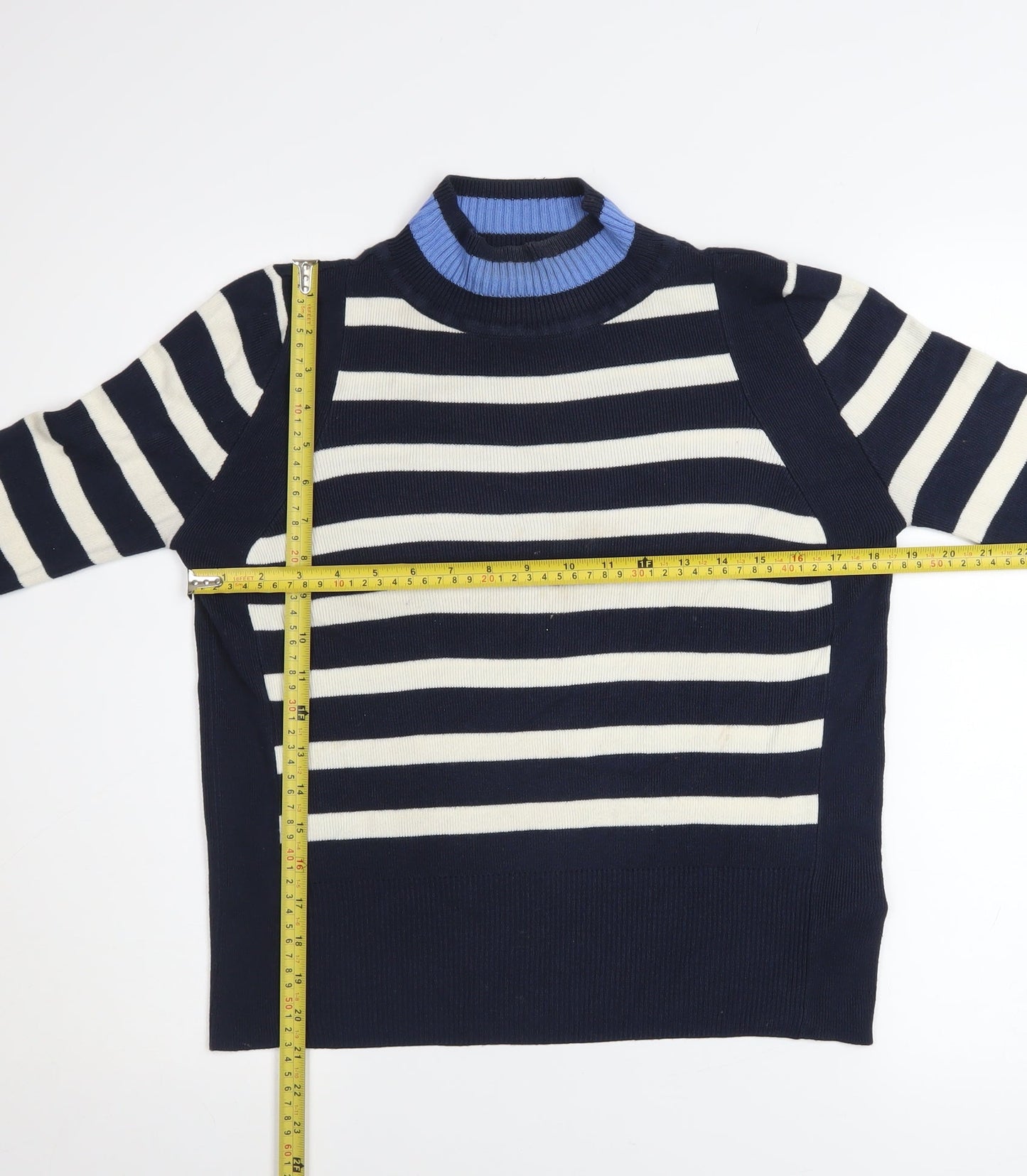 Womens UK Size 10 Marks and Spencer Blue Pullover Jumper