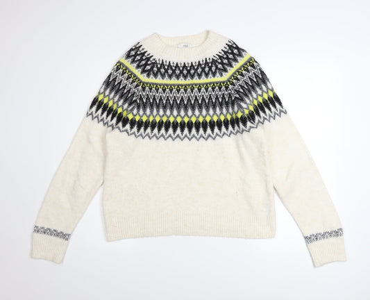 Womens UK Size S Marks and Spencer Ivory Pullover Jumper