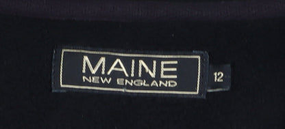 Womens UK Size 12 Maine New England Blue Pullover Sweatshirt