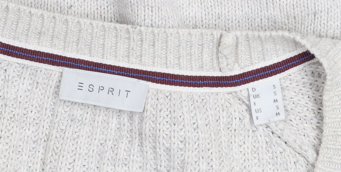 Mens UK Size S Esprit Beige Pullover Jumper