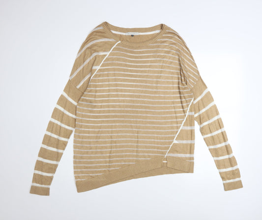 Womens UK Size XL Maison de Nimes Beige Pullover Jumper