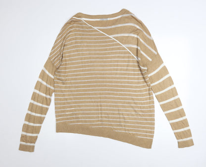 Womens UK Size XL Maison de Nimes Beige Pullover Jumper