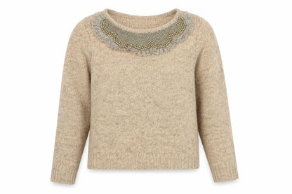 Womens UK Size 12 NEXT Beige Pullover Jumper