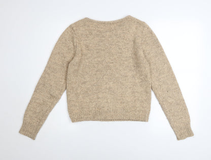 Womens UK Size 12 NEXT Beige Pullover Jumper