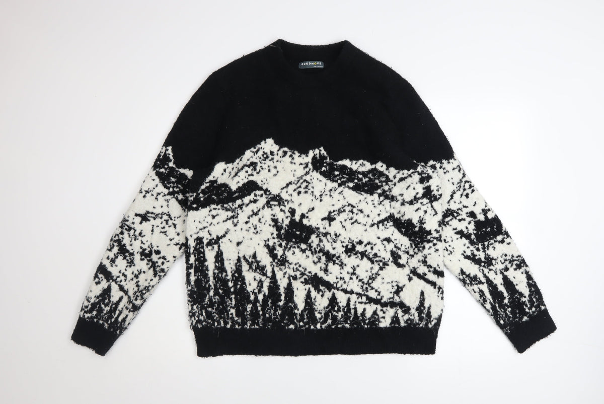 Womens UK Size L Marks and Spencer Black Pullover Jumper